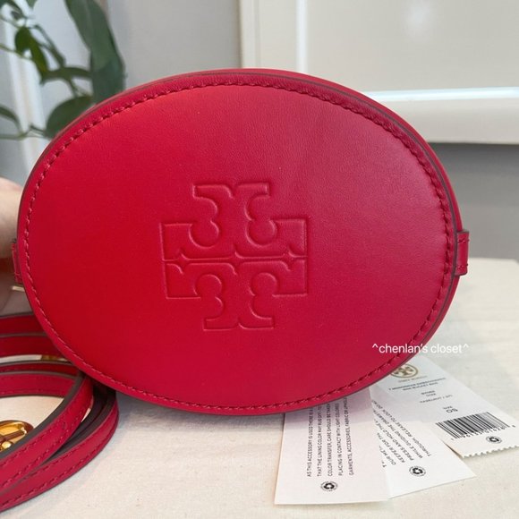 🔥NeW! $498 Tory Burch T Monogram Mini Embroidered Bucket Bag 87062 - Picture 11 of 15